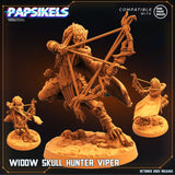 Alien Widow Skull Hunter Miniature | Viper - Tabletop RPG & D&D miniature. Perfect for wargaming & collectors