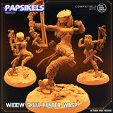 Alien Widow Skull Hunter Miniature | Wasp - Tabletop RPG & D&D miniature. Perfect for wargaming & collectors