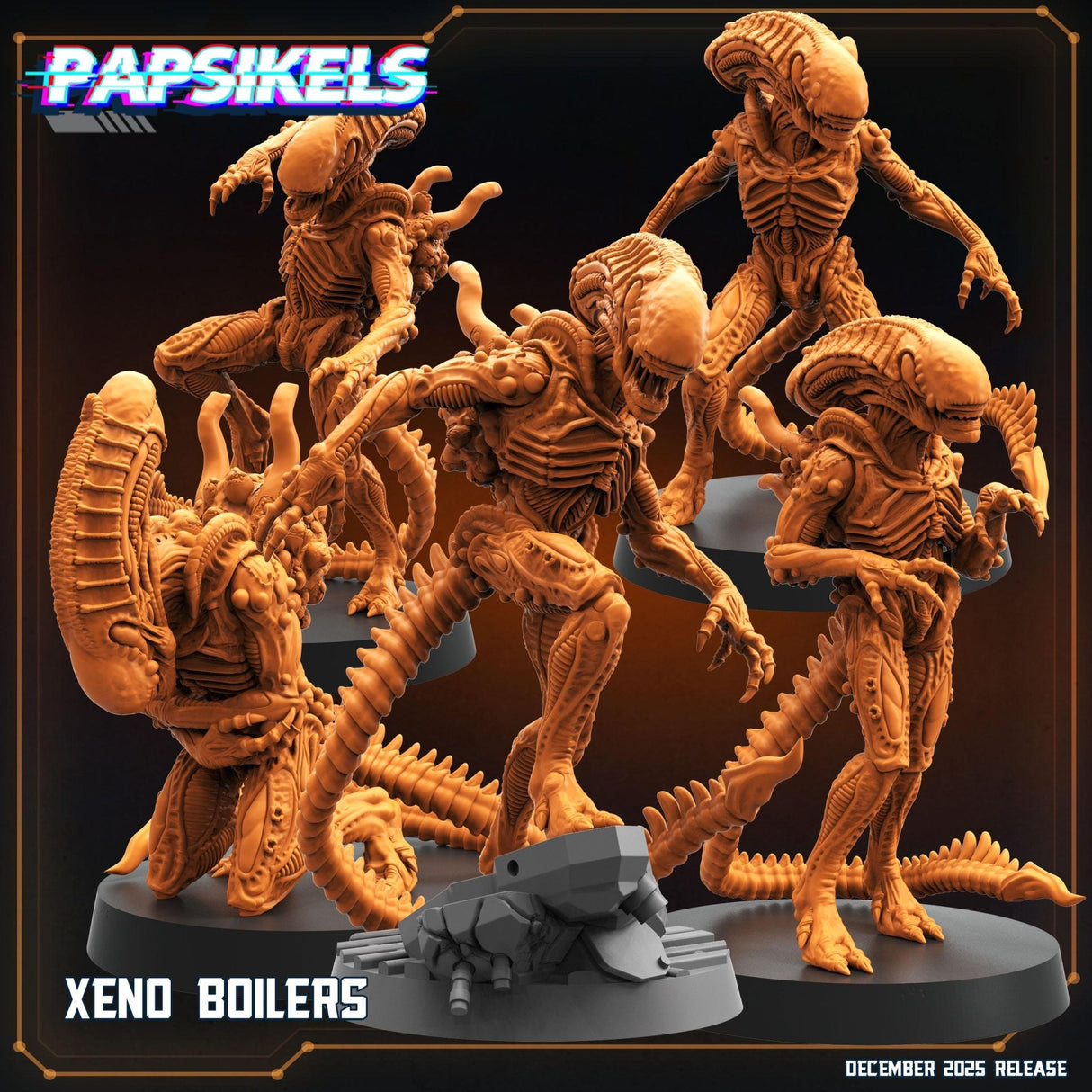 Alien Xeno set | A - F - Tabletop RPG & D&D miniature. Perfect for wargaming & collectors