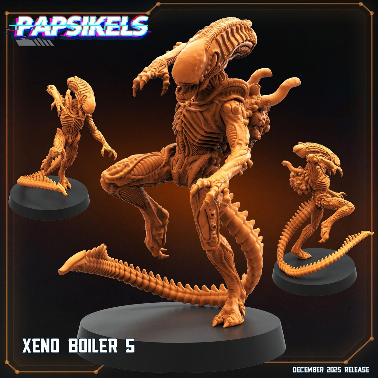 Alien Xeno set | E - Tabletop RPG & D&D miniature. Perfect for wargaming & collectors