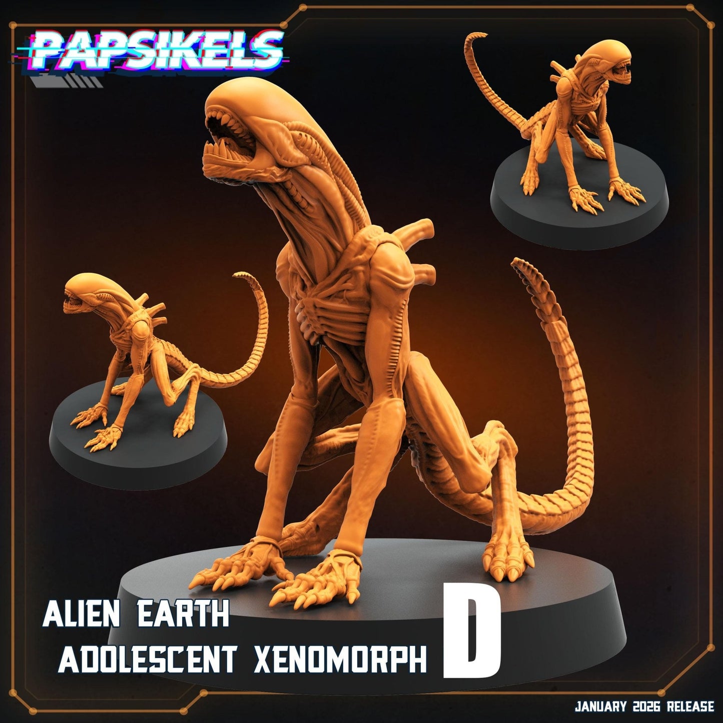 Alien Xenomorph Set - D - 32mm Scale