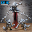 Amphibian Fish folk Brutes Miniature | Set of 3 - Tabletop RPG & D&D miniature. Perfect for wargaming & collectors