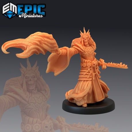 Ancient Lich Miniature | Set of 3 - Tabletop RPG & D&D miniature. Perfect for wargaming & collectors