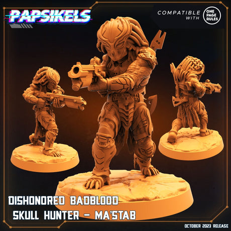 Ancient Skull Hunter Miniature | Ancient Hunter D - Tabletop RPG & D&D miniature. Perfect for wargaming & collectors