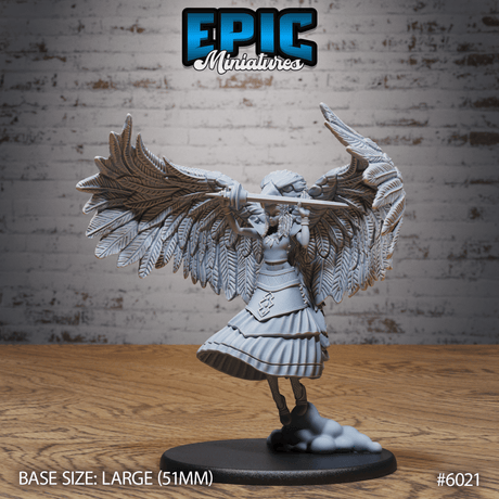 Angel Eagle Spirit shaman Miniature | 6021 - Tabletop RPG & D&D miniature. Perfect for wargaming & collectors