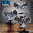 Angel Eagle Spirit shaman Miniature | Set of 3 - Tabletop RPG & D&D miniature. Perfect for wargaming & collectors