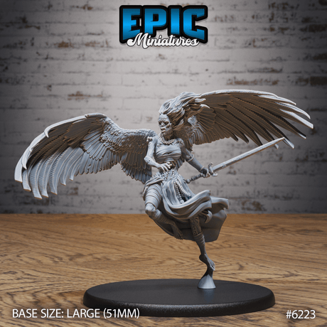 Angel Zombie Miniature | B - Tabletop RPG & D&D miniature. Perfect for wargaming & collectors