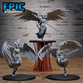 Angel Zombie Miniature | Set of 3 - Tabletop RPG & D&D miniature. Perfect for wargaming & collectors