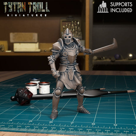 Animated Amour Miniature | B - Tabletop RPG & D&D miniature. Perfect for wargaming & collectors