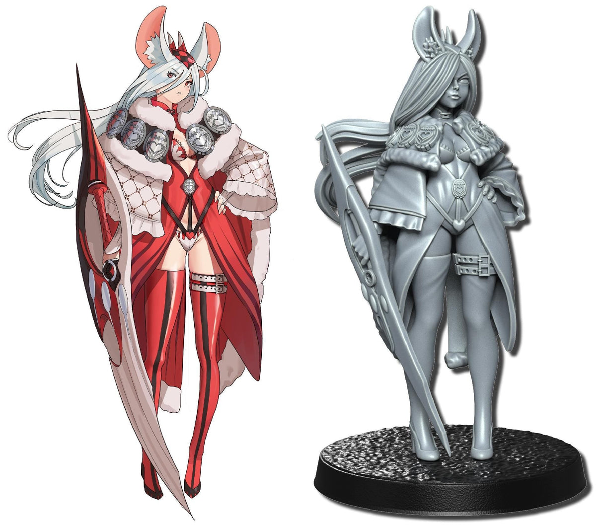 Anime Adventures Miniature | Warrior 1 - Tabletop RPG & D&D miniature. Perfect for wargaming & collectors