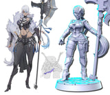 Anime Character Miniature | Amazon 2 - Tabletop RPG & D&D miniature. Perfect for wargaming & collectors