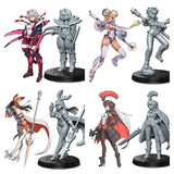 Anime Fighter Neo Warrior Miniature | Full Set All Models - Tabletop RPG & D&D miniature. Perfect for wargaming & collectors