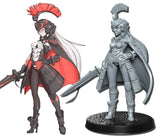 Anime Fighter Neo Warrior Miniature | Warrior 4 - Tabletop RPG & D&D miniature. Perfect for wargaming & collectors