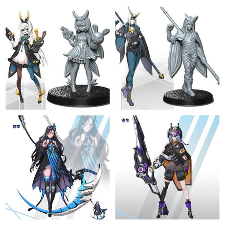 Anime Neo Warrior Miniature | Full Set All Models - Tabletop RPG & D&D miniature. Perfect for wargaming & collectors