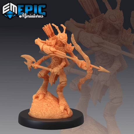 Ant Warrior Miniature | B - Tabletop RPG & D&D miniature. Perfect for wargaming & collectors