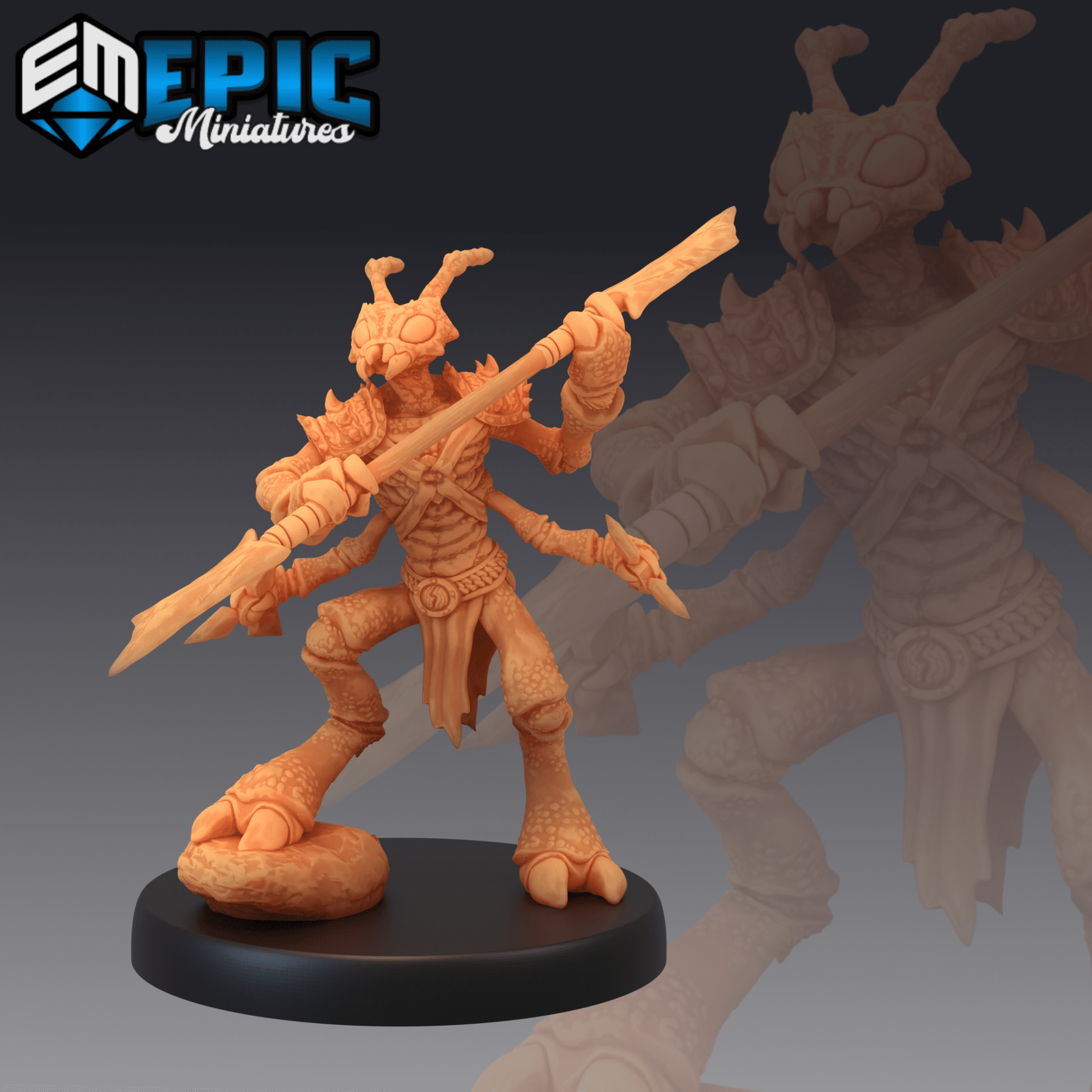 Ant Warrior Miniature - C - 28mm