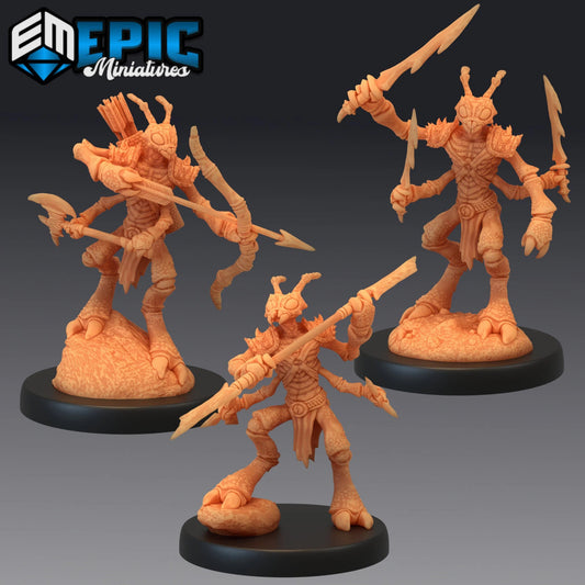 Ant Warrior Miniature - Set of 3 - 28mm