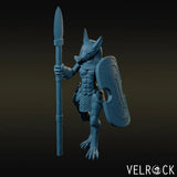 Anubis Spearmen Miniature | Left - Tabletop RPG & D&D miniature. Perfect for wargaming & collectors