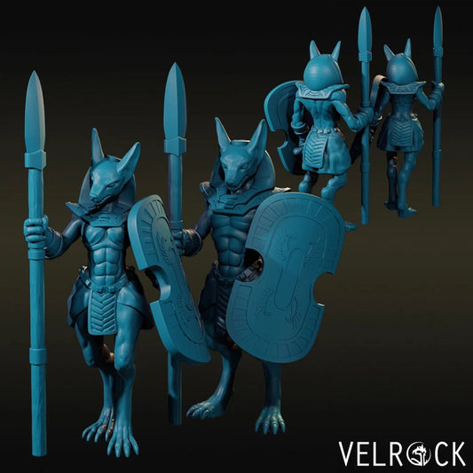 Anubis Spearmen Miniature - Set of 2 - 28mm