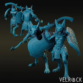Anubis Sword And Shield Miniature | Set of 2 - Tabletop RPG & D&D miniature. Perfect for wargaming & collectors
