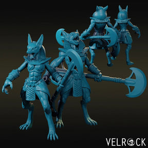 Anubis Warrior Miniature | Set of 2 - Tabletop RPG & D&D miniature. Perfect for wargaming & collectors