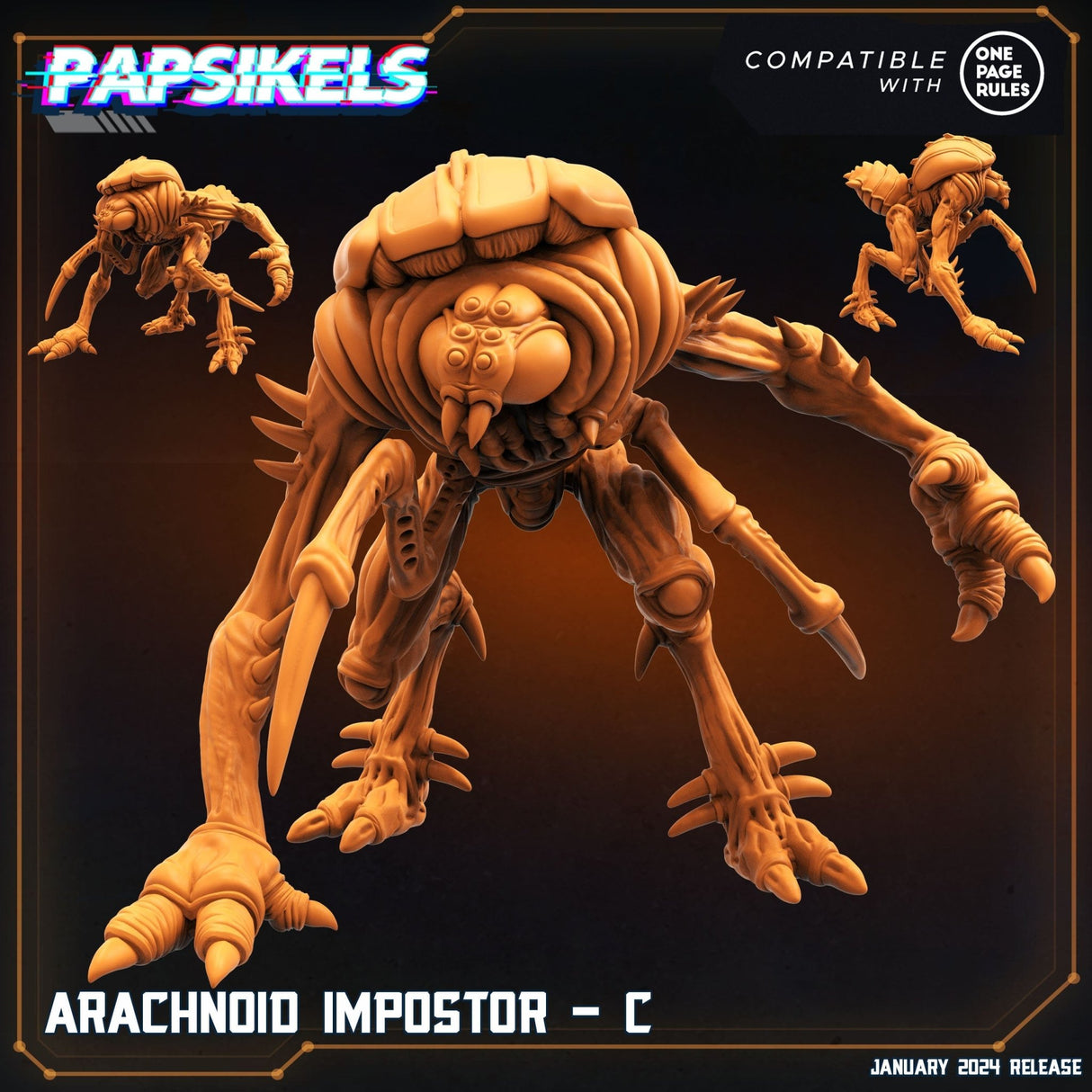 Arachnoid Imposter Miniature | Arachnoid Imposter C - Tabletop RPG & D&D miniature. Perfect for wargaming & collectors