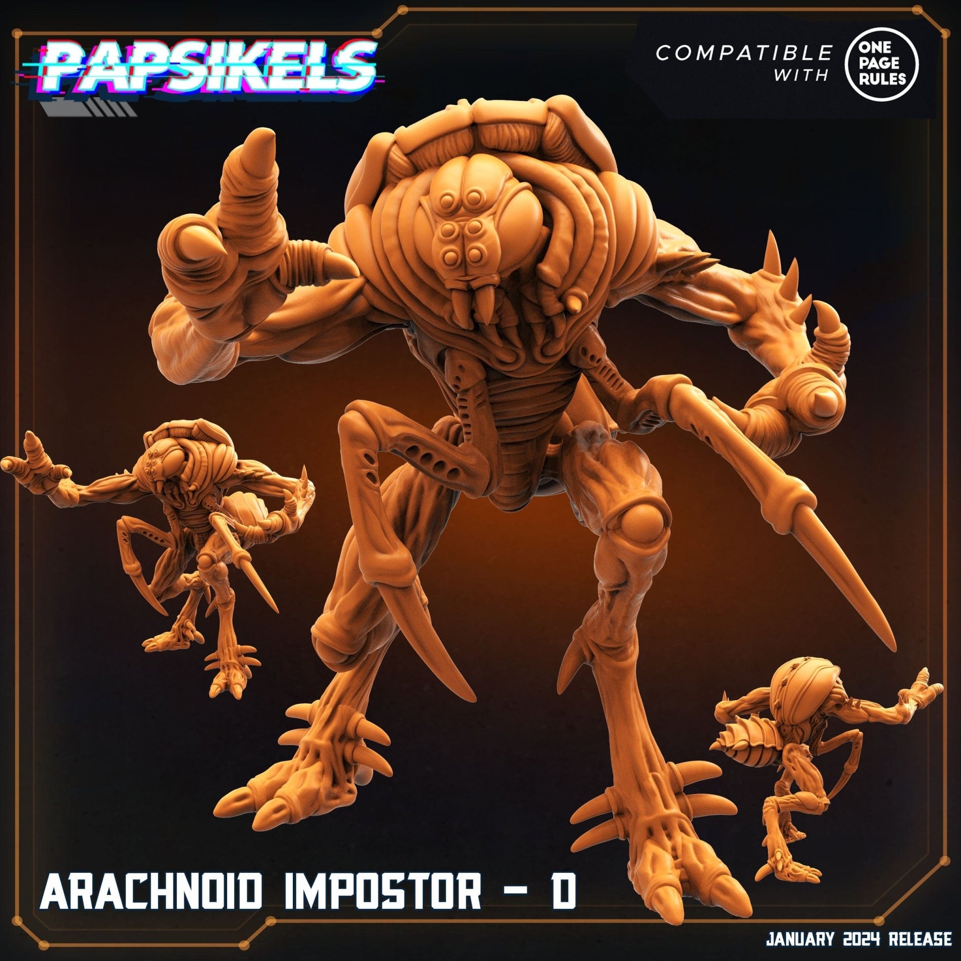 Arachnoid Imposter Miniature - Arachnoid Imposter D - 32mm
