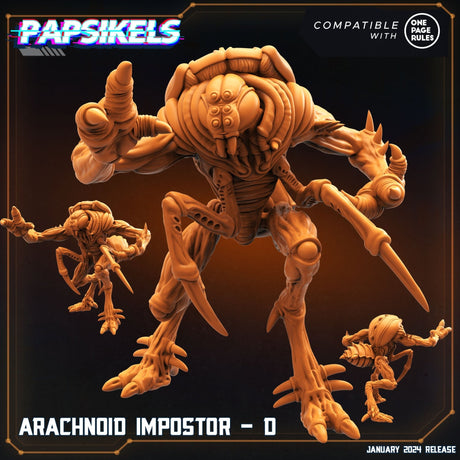 Arachnoid Imposter Miniature | Arachnoid Imposter D - Tabletop RPG & D&D miniature. Perfect for wargaming & collectors
