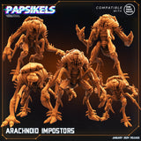 Arachnoid Imposter Miniature | Full Set All Models - Tabletop RPG & D&D miniature. Perfect for wargaming & collectors