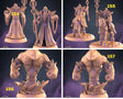 Archmage Miniature | set of 4 - Tabletop RPG & D&D miniature. Perfect for wargaming & collectors