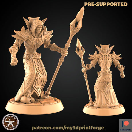 Archmage Or Lich Miniature | A - Tabletop RPG & D&D miniature. Perfect for wargaming & collectors