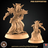 Archmage Or Lich Miniature | B - Tabletop RPG & D&D miniature. Perfect for wargaming & collectors