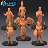 Arena Statue Miniature | set of 6 - Tabletop RPG & D&D miniature. Perfect for wargaming & collectors