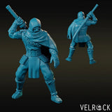 Male Desert Assassin Miniature | Right - Tabletop RPG & D&D miniature. Perfect for wargaming & collectors