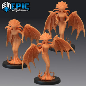 Atlachs Demon Miniature | Set of 3 - Tabletop RPG & D&D miniature. Perfect for wargaming & collectors