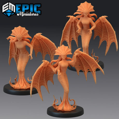 Atlachs Demon Miniature | Set of 3 - Tabletop RPG & D&D miniature. Perfect for wargaming & collectors