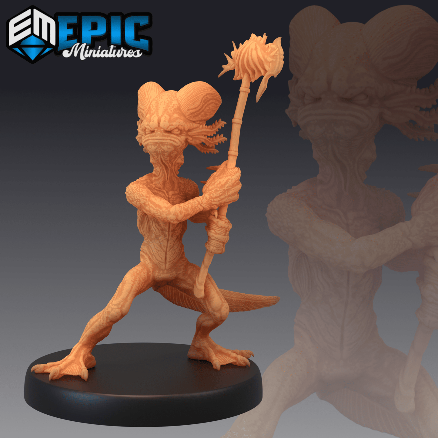 Axolotl Monster Miniature - B - 28mm