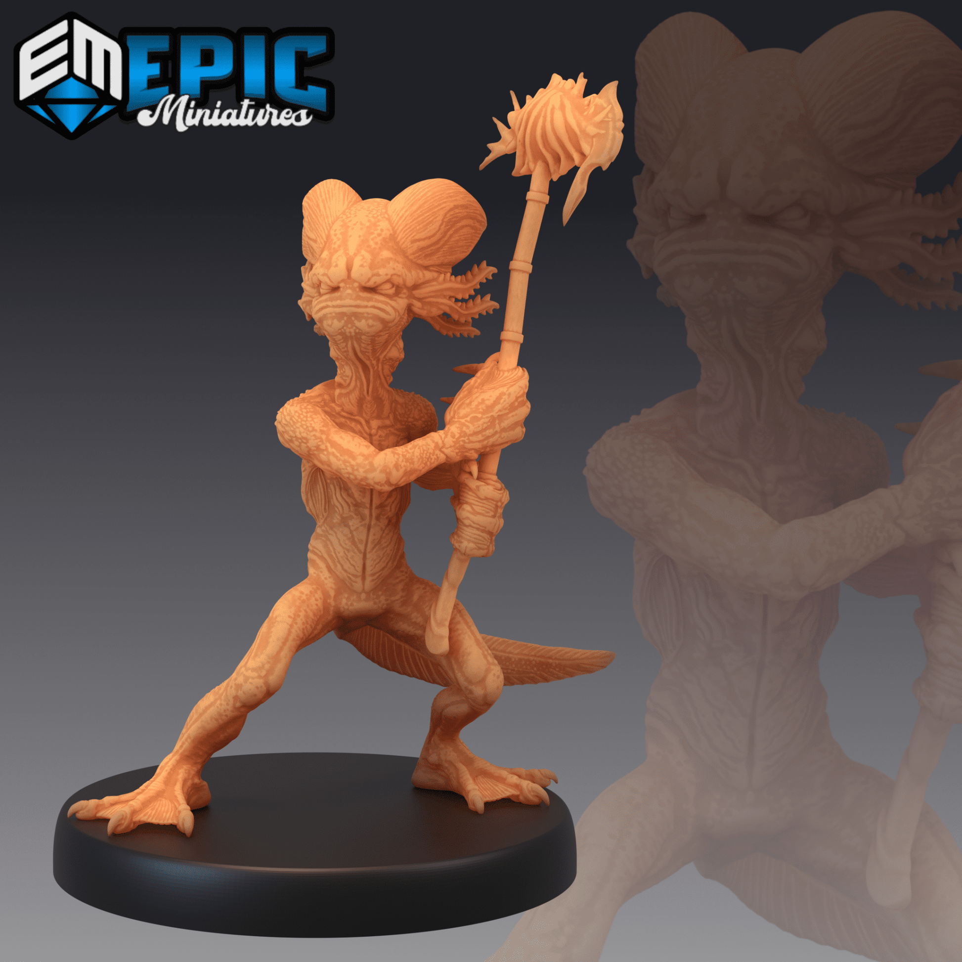 Axolotl Monster Miniature - B - 28mm