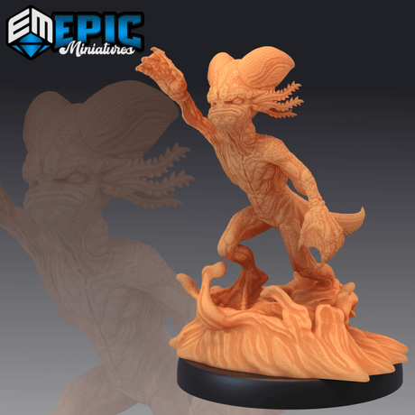 Axolotl Monster Miniature | C - Tabletop RPG & D&D miniature. Perfect for wargaming & collectors