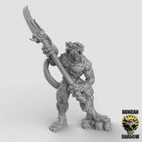 Babau Spearmen Miniature | C - Tabletop RPG & D&D miniature. Perfect for wargaming & collectors