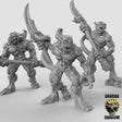 Babau Spearmen Miniature | Set of 3 - Tabletop RPG & D&D miniature. Perfect for wargaming & collectors