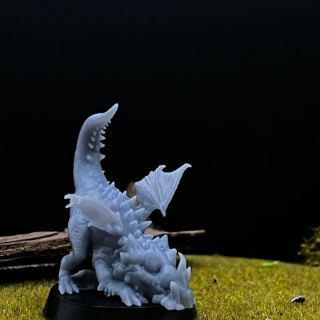 Baby Red Dragon Miniature | Set of 3 - Tabletop RPG & D&D miniature. Perfect for wargaming & collectors