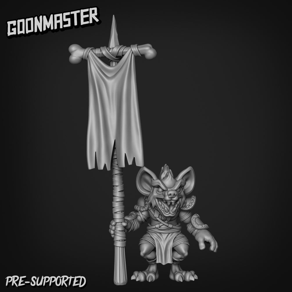 Baby Gnoll Miniature - B - 28mm