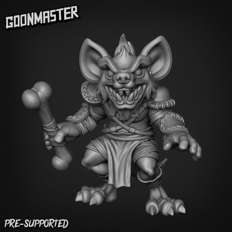 Baby Gnoll Miniature | C - Tabletop RPG & D&D miniature. Perfect for wargaming & collectors