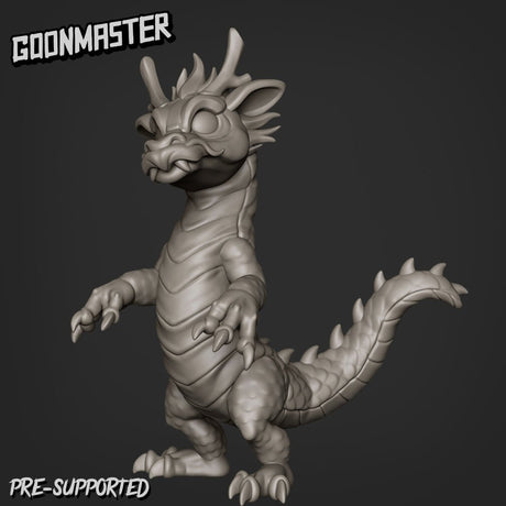 Baby Japanese Dragon Miniature | B - Tabletop RPG & D&D miniature. Perfect for wargaming & collectors