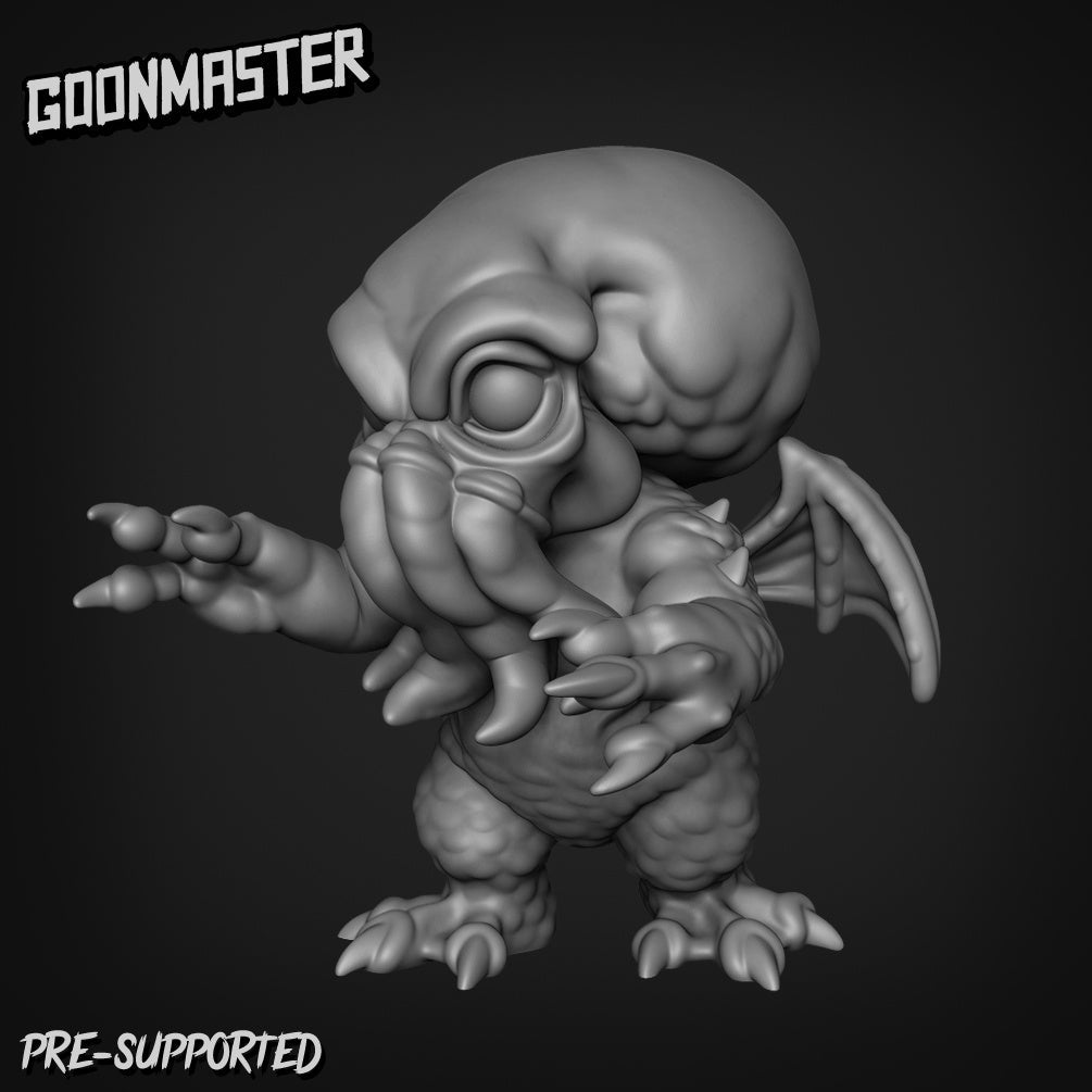Baby Mindflayer Miniature - A - 28mm