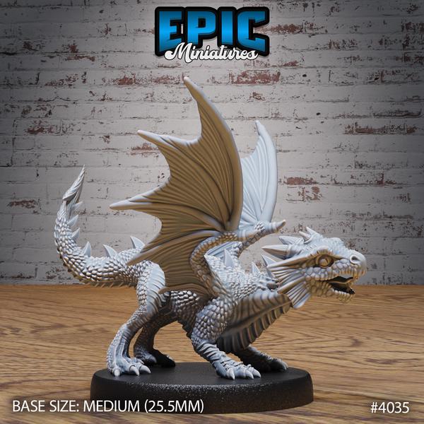 Baby Red Dragon Miniature | 4035 - Tabletop RPG & D&D miniature. Perfect for wargaming & collectors