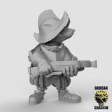Badger - Folk with Crossbows Miniature | A - Tabletop RPG & D&D miniature. Perfect for wargaming & collectors
