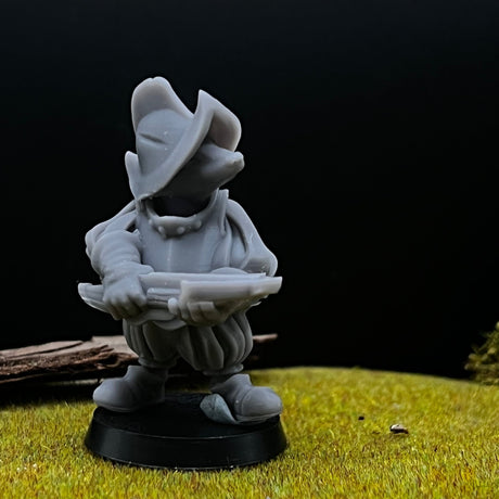 Badger - Folk with Crossbows Miniature | Set of 3 - Tabletop RPG & D&D miniature. Perfect for wargaming & collectors