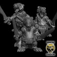 Badger Folk Ranger with Swords Miniature | Set of 3 - Tabletop RPG & D&D miniature. Perfect for wargaming & collectors